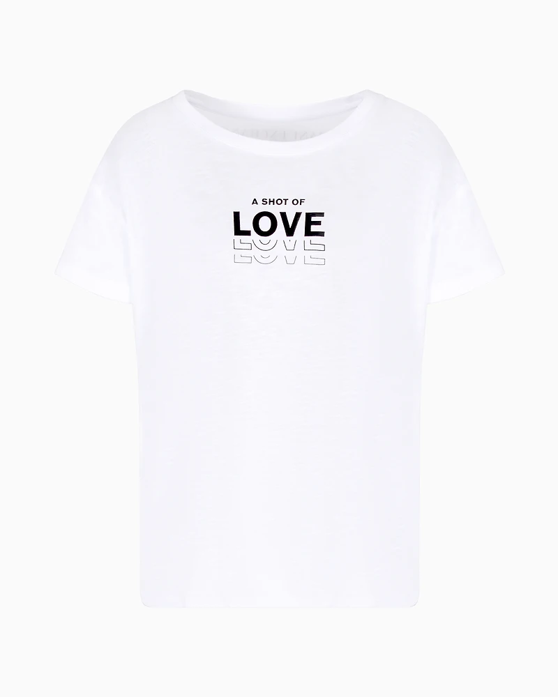 Relaxed fit T-shirt with "A shot of love" writing