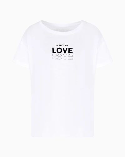 Relaxed fit T-shirt with "A shot of love" writing
