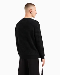 Checked Crewneck Sweater