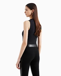High neck top