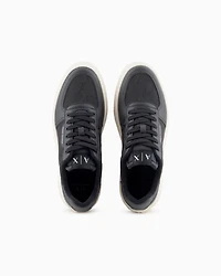 Fabric sneakers with allover logo