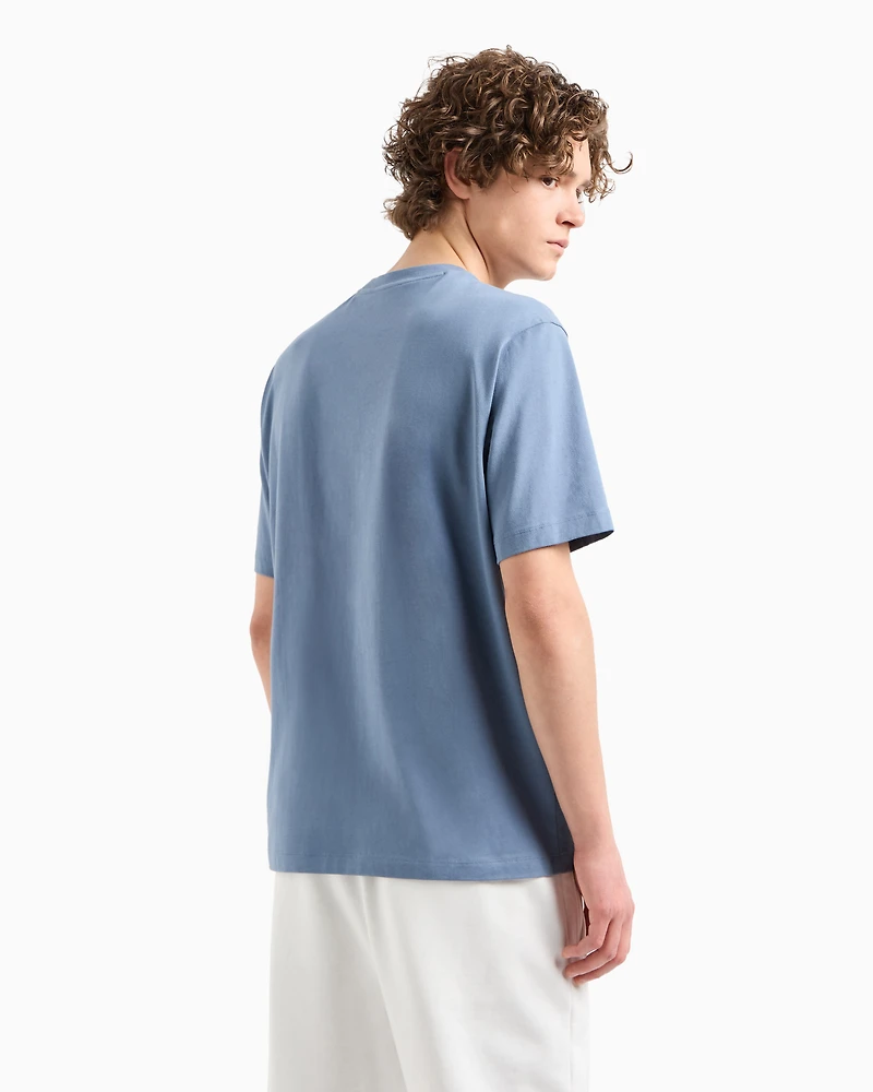 Regular fit T-shirt with Milan New York embroidery
