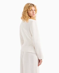 Corduroy jacket with belt