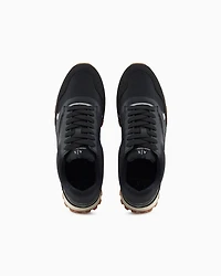 Chunky sneakers with contrasting inserts