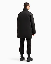 Full zip padded jacket twill