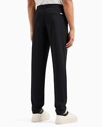 Slim fit twill trousers