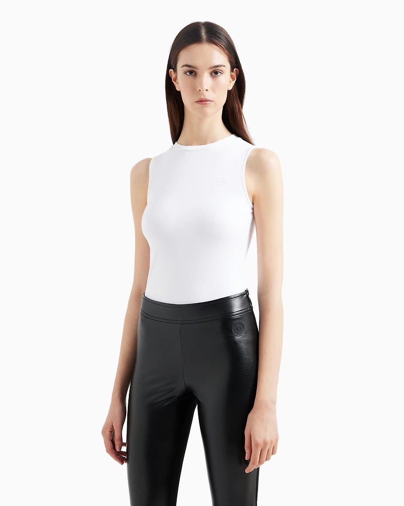 High neck top