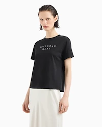 Regular fit t-shirt pima cotton "Monogram here"