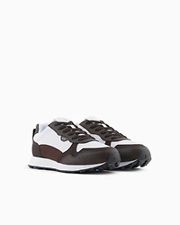 Sneakers with tone-on-tone inserts