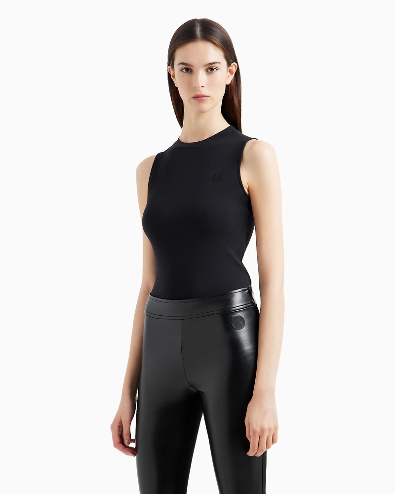 High neck top