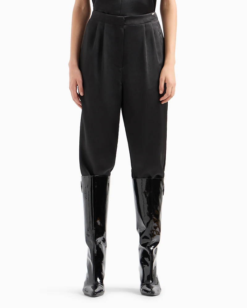 ASV Satin Pleated Trousers