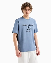 Regular fit T-shirt with Milan New York embroidery
