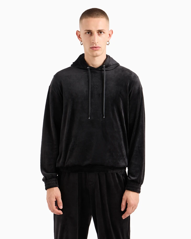 Velour hoodie