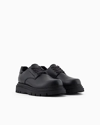 Genuine leather lace-ups