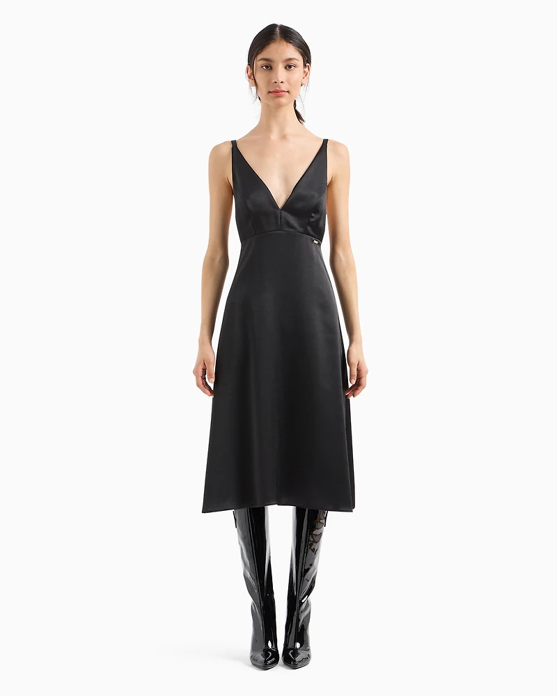Satin longuette dress