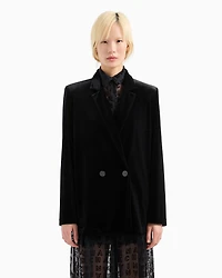 Double-breasted jacket with two buttons