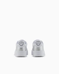 Sneakers with metallic inserts