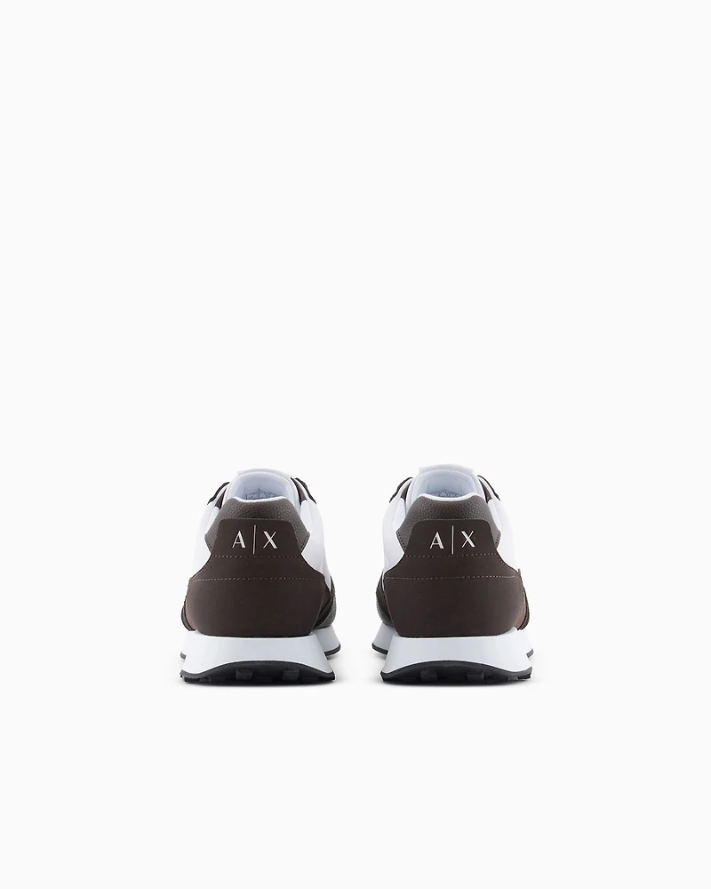 Sneakers with tone-on-tone inserts