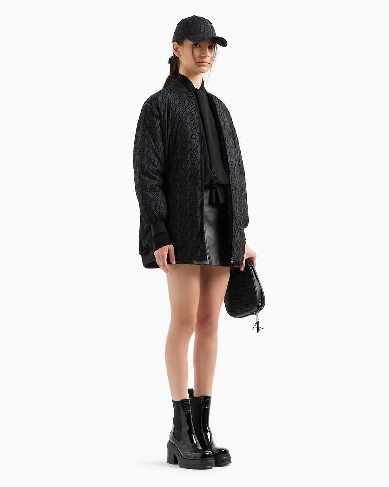 Crepe de chine shirt with bow