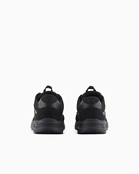 Microsuede sneakers with tone-on-tone inserts