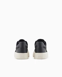 Fabric sneakers with allover logo