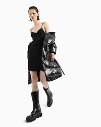Draped matte jersey dress