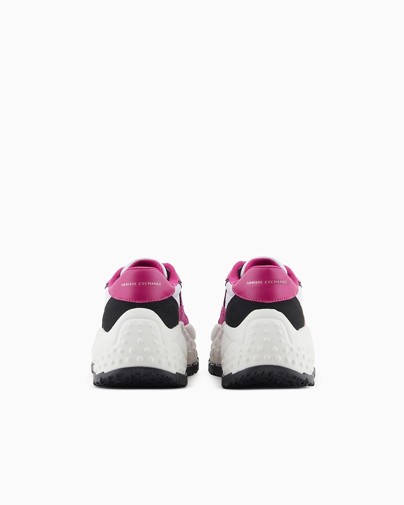 Chunky sneakers with oversized sole