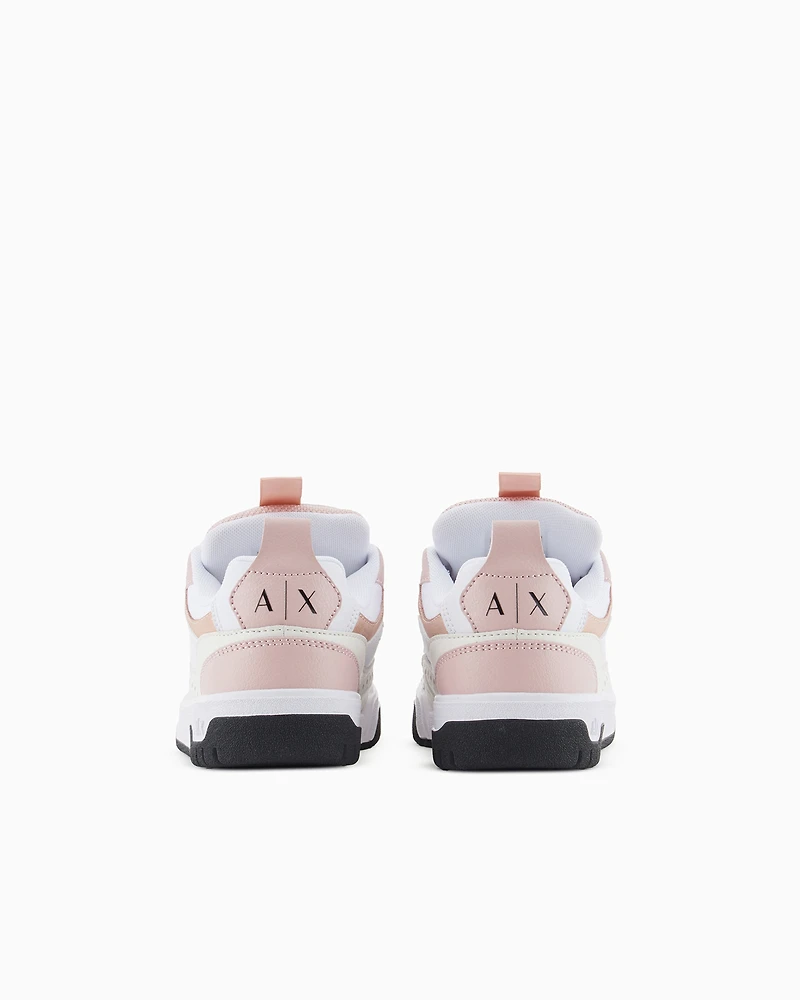 Sneakers with metal details and logo