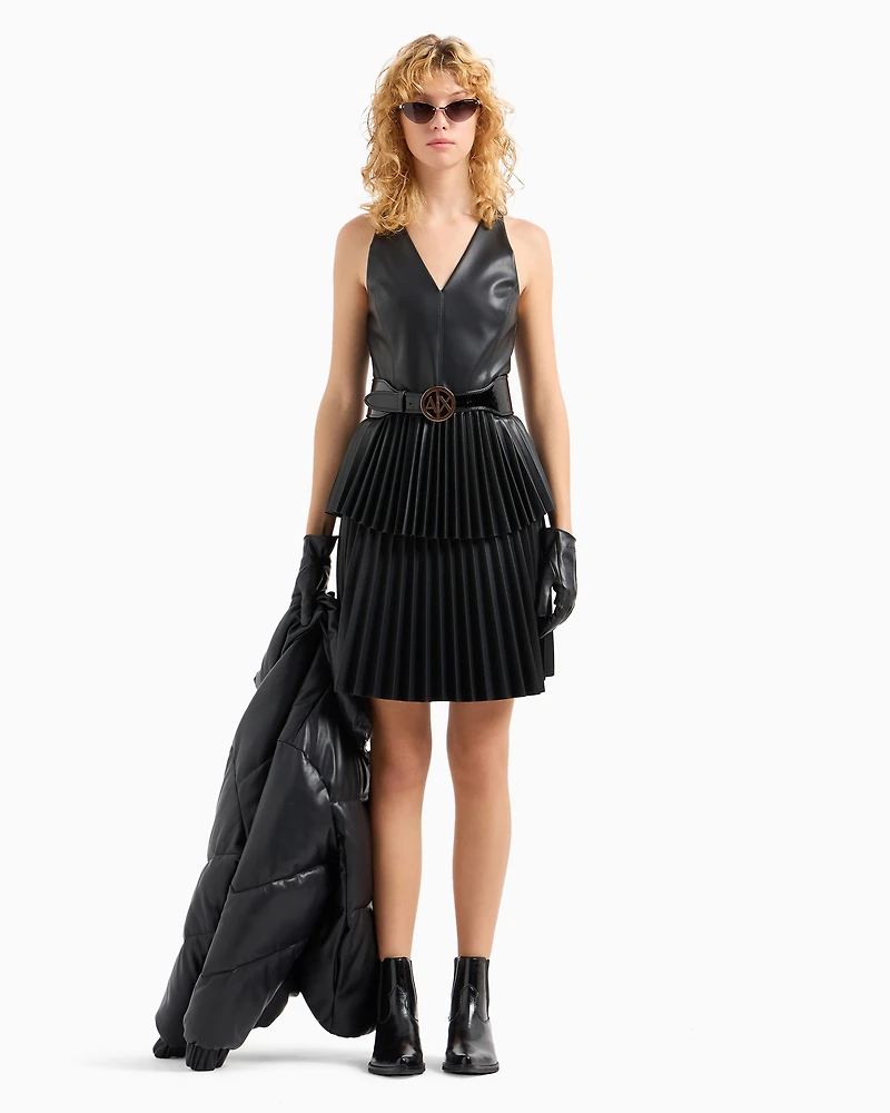Short pleated dress