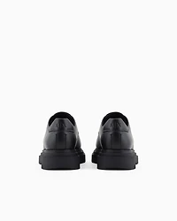 Genuine leather lace-ups