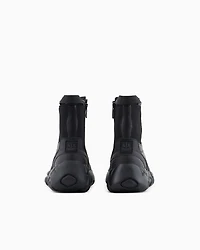 Oversized sole ankle boots with logo