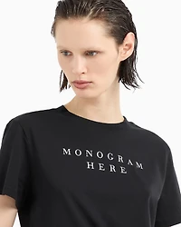 Regular fit t-shirt pima cotton "Monogram here"