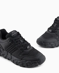 Fabric sneakers with maxi sole