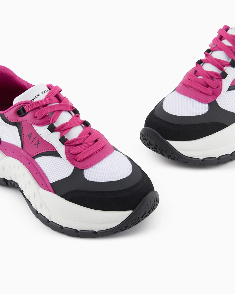 Chunky sneakers with oversized sole