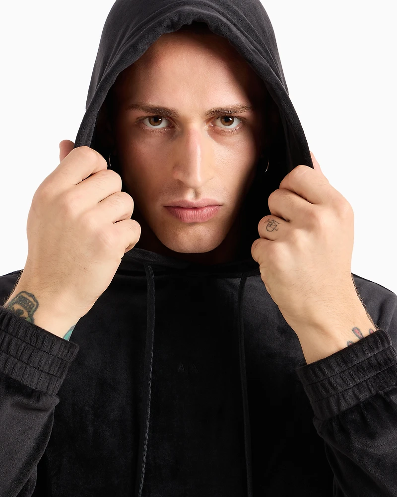 Velour hoodie