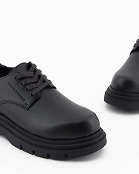 Genuine leather lace-ups