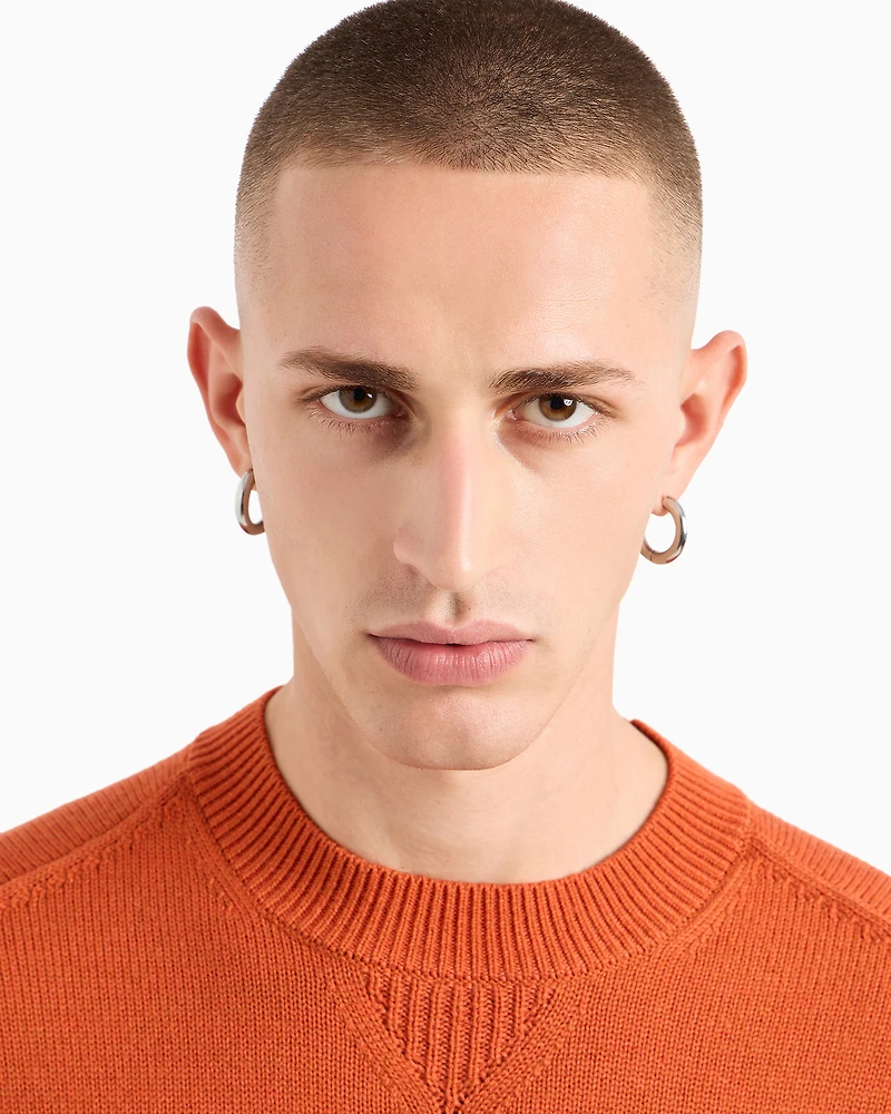 yarn crewneck sweater