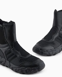 Oversized sole ankle boots with logo