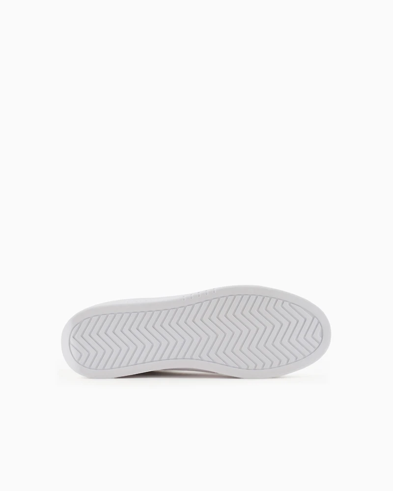Sneakers with metallic inserts