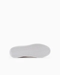 Sneakers with metallic inserts