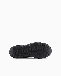 Fabric sneakers with maxi sole