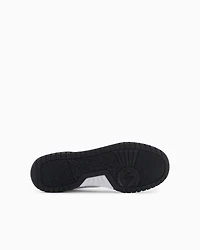 High sneakers with contrasting color inserts