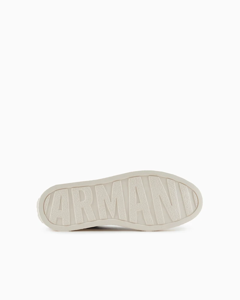 Fabric sneakers with allover logo