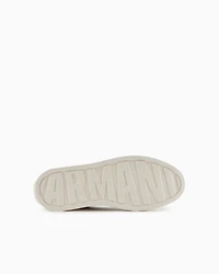 Fabric sneakers with allover logo