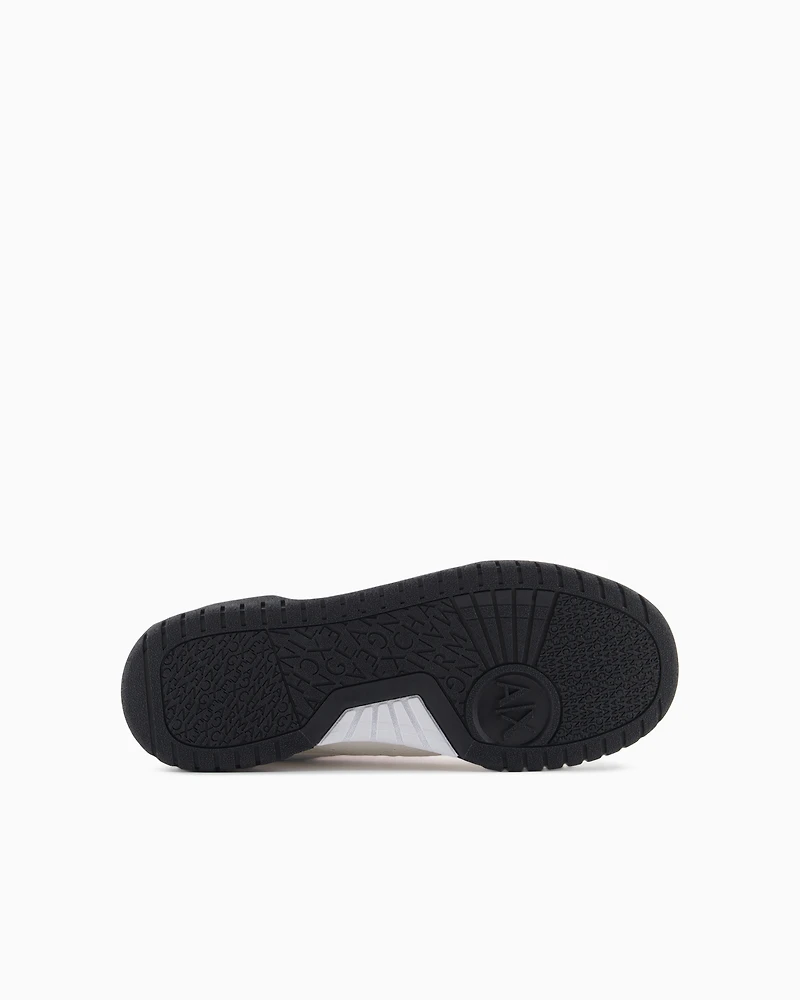 Sneakers with metal details and logo