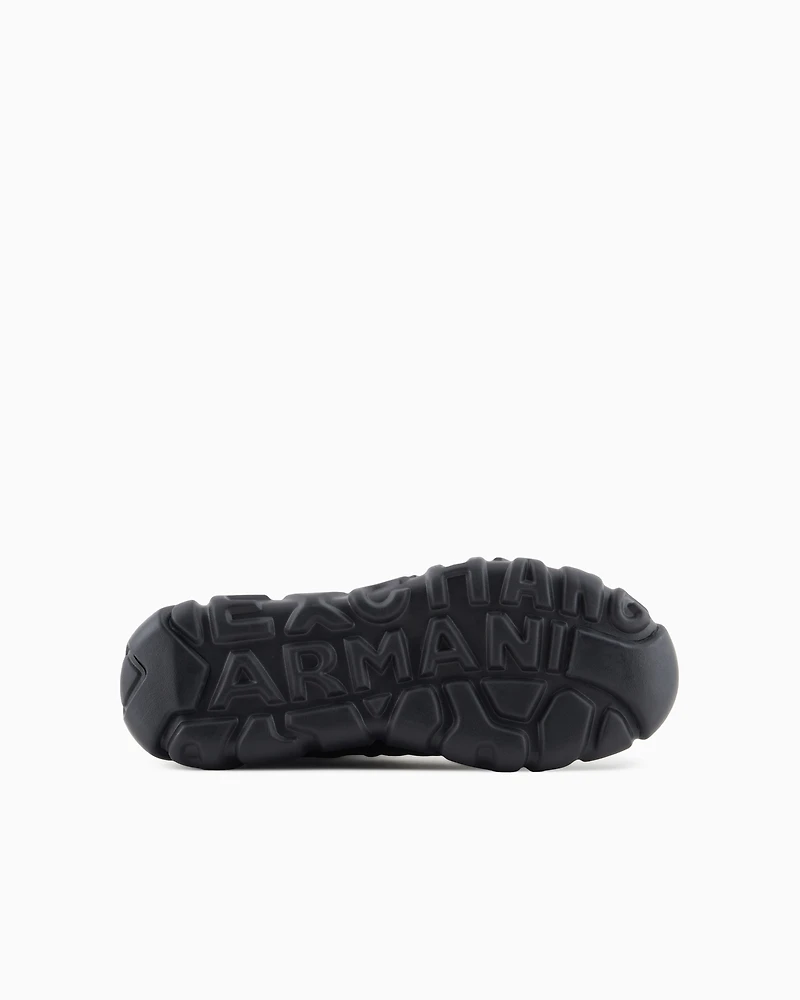 Oversized sole ankle boots with logo