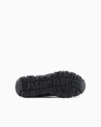 Oversized sole ankle boots with logo