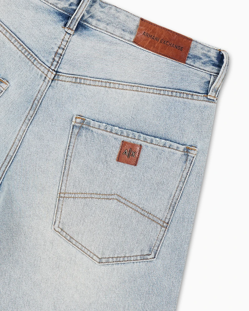 J83 Baggy Fit Jeans Light Indigo Denim