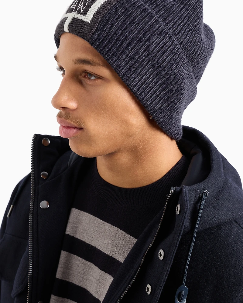 Virgin wool blend hat