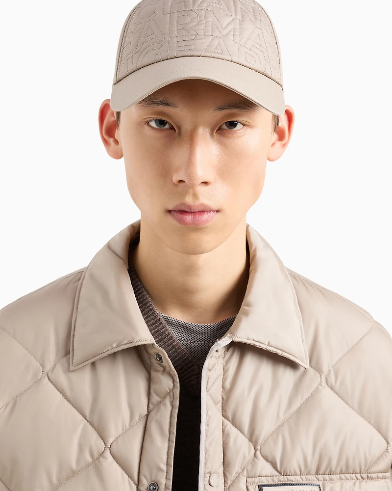 Cotton visor hat with logo